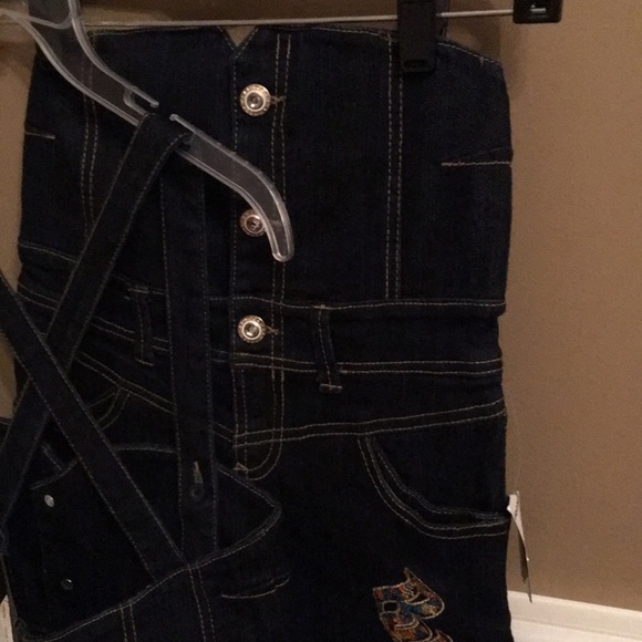 Jeans with shoulder straps - Picture 3 of 3